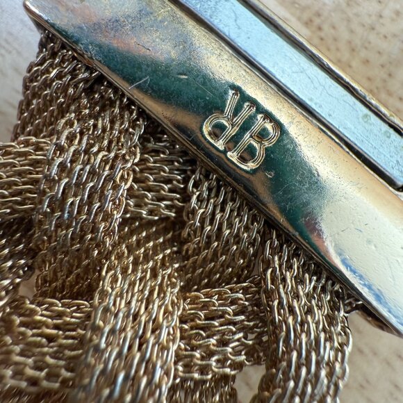 Braided Gold-Tone Magnetic Bracelet With Clear Crystal Accents Banana Republic - Picture 13 of 13